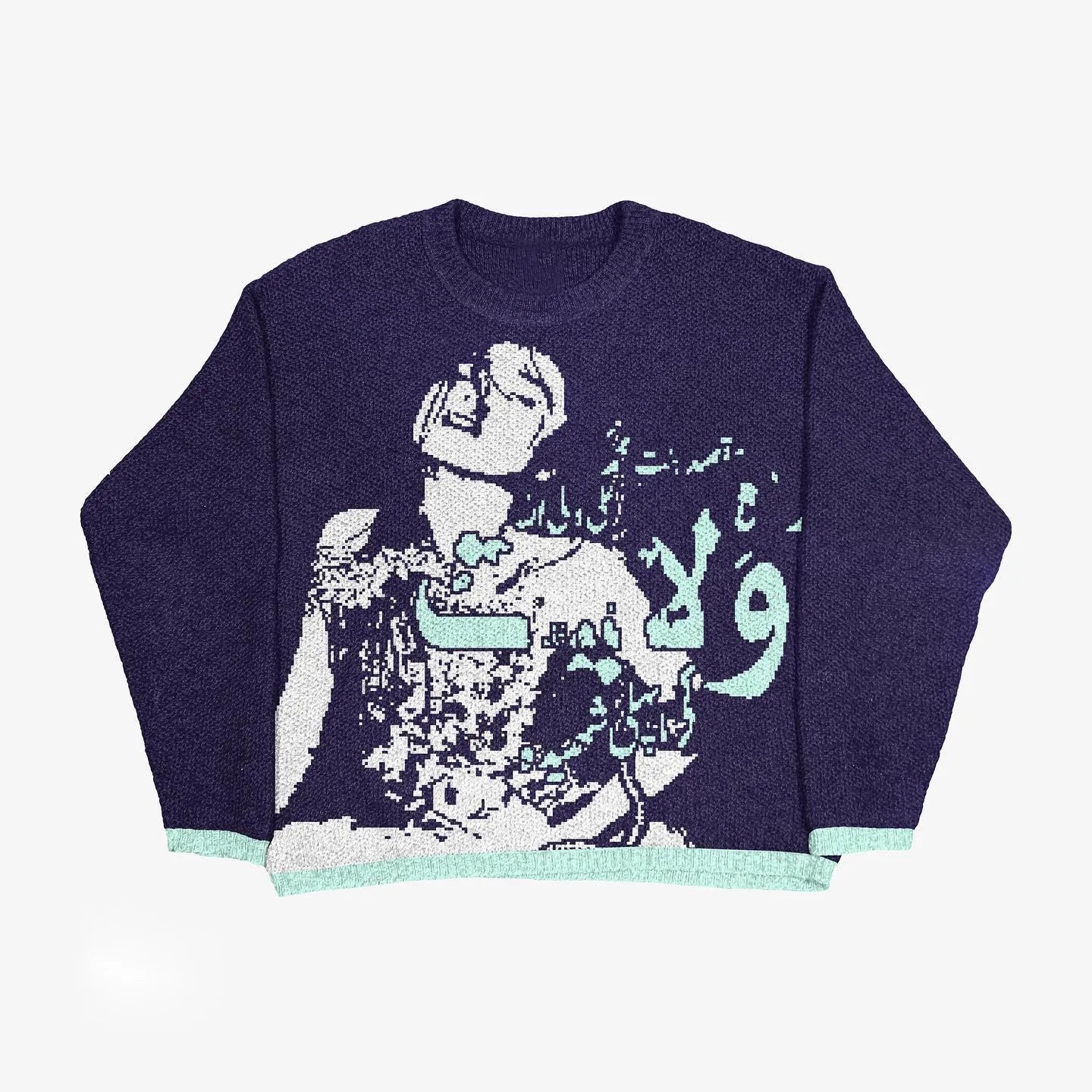 Men and Women'S Hip Hop Knitted Sweater, Harajuku Fashion, Spider Boy Pattern Printed Loose Top, Casual Street Wear Pullover, 20