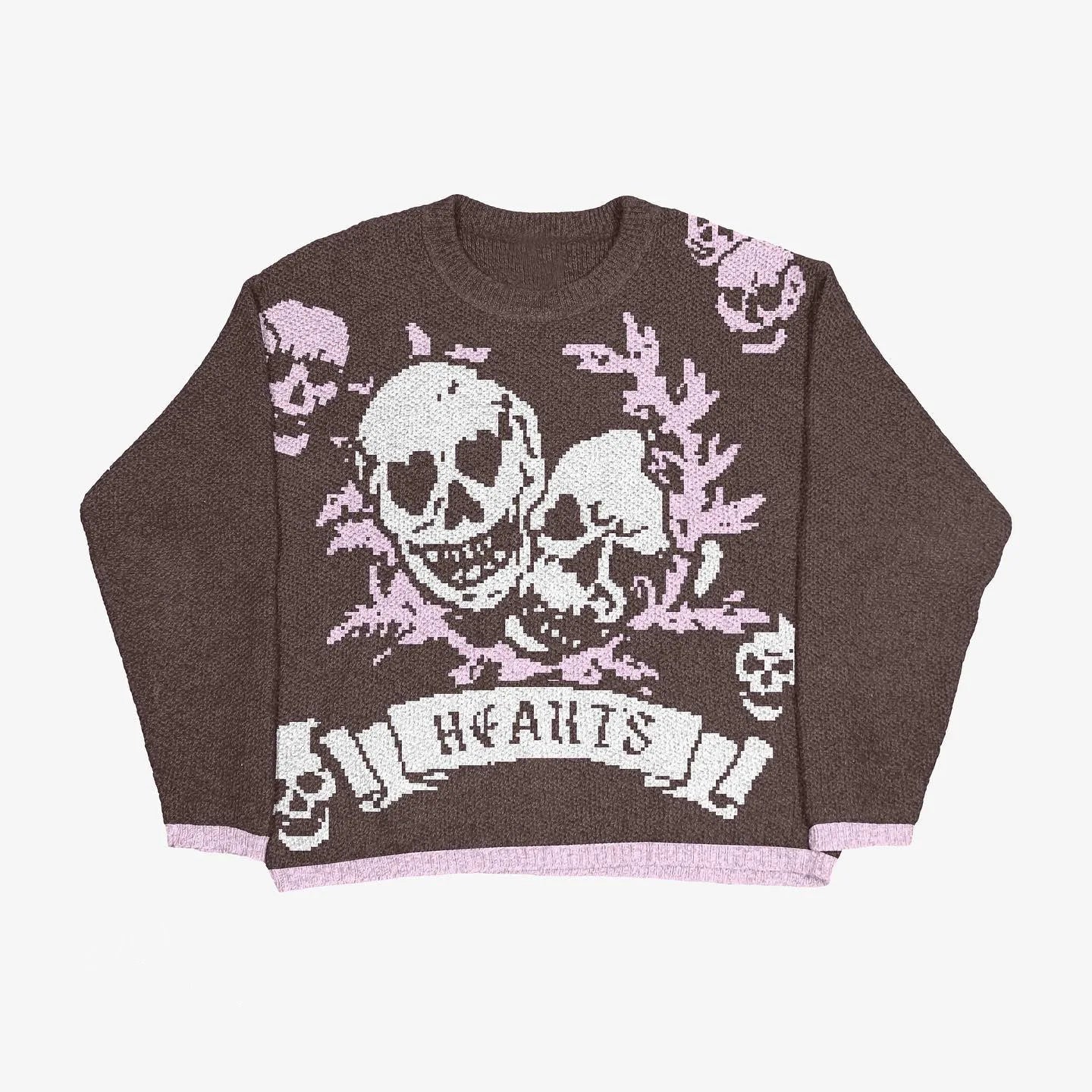 Men and Women'S Hip Hop Knitted Sweater, Harajuku Fashion, Spider Boy Pattern Printed Loose Top, Casual Street Wear Pullover, 20