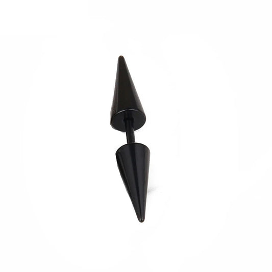 1 Pair Punk Black Multiple Styles Stainless/Titanium Steel Stud Earrings for Men and Women Gothic Street Pop Hip Hop Ear Jewelry